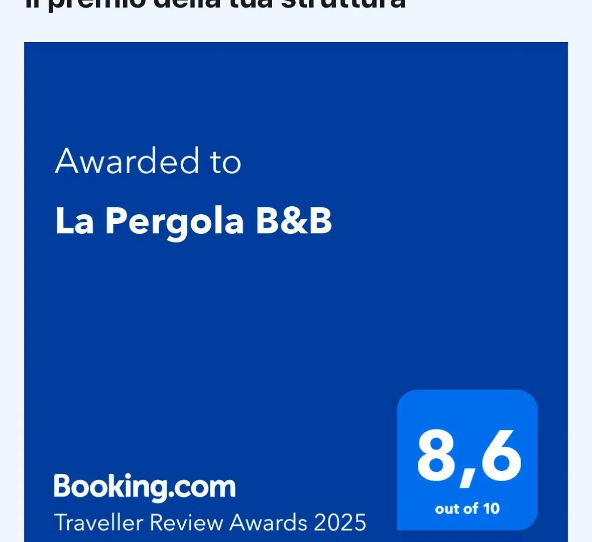 Bed & Breakfast La Pergola B&B Custonaci